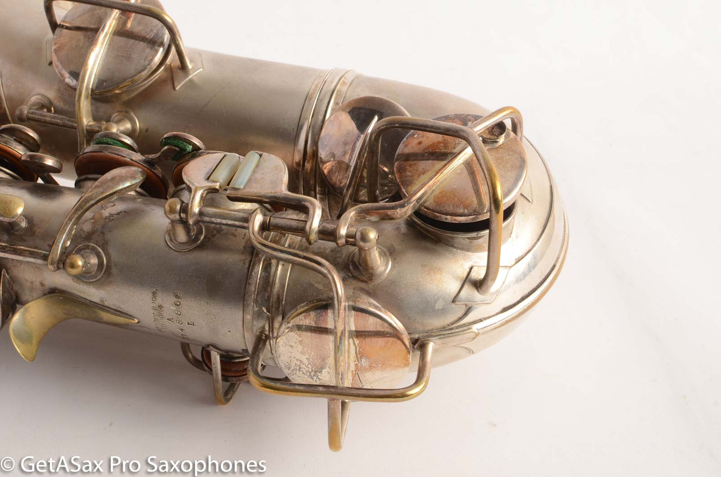 Conn New Wonder II Chu Berry Alto Saxophone 1925 Original Silver Plate 148868