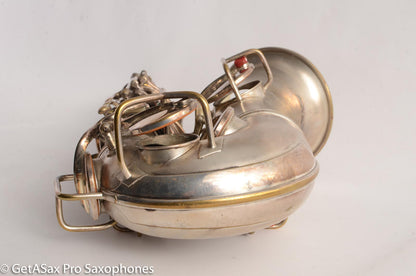 Conn New Wonder II Chu Berry Alto Saxophone 1925 Original Silver Plate 148868