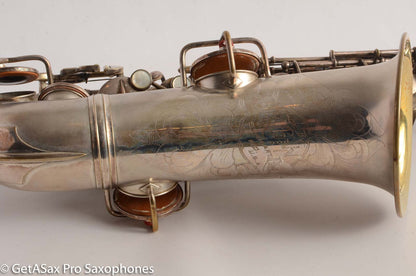 Conn New Wonder II Chu Berry Alto Saxophone 1925 Original Silver Plate 148868