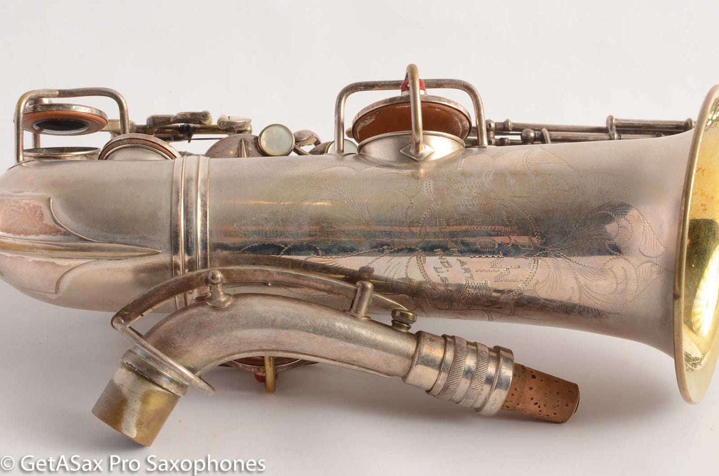 Conn New Wonder II Chu Berry Alto Saxophone 1925 Original Silver Plate 148868