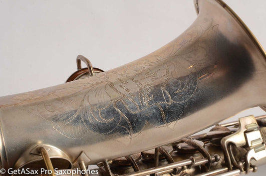 Conn New Wonder II Chu Berry Alto Saxophone 1925 Original Silver Plate 148868