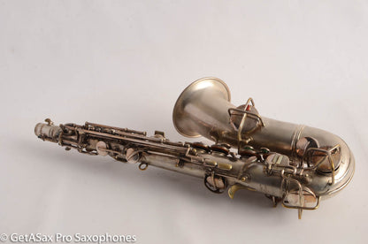 Conn New Wonder II Chu Berry Alto Saxophone 1925 Original Silver Plate 148868