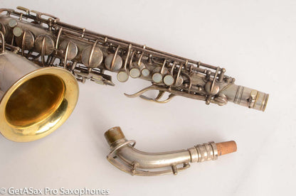 Conn New Wonder II Chu Berry Alto Saxophone 1925 Original Silver Plate 148868