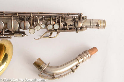 Conn New Wonder II Chu Berry Alto Saxophone 1925 Original Silver Plate 148868