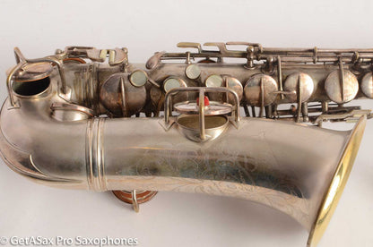 Conn New Wonder II Chu Berry Alto Saxophone 1925 Original Silver Plate 148868