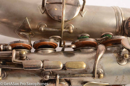 Conn New Wonder II Chu Berry Alto Saxophone 1925 Original Silver Plate 148868
