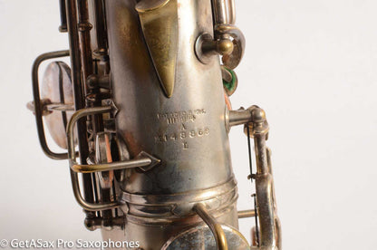 Conn New Wonder II Chu Berry Alto Saxophone 1925 Original Silver Plate 148868