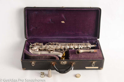 Conn New Wonder II Chu Berry Alto Saxophone Original Silver Plate 1927 201774