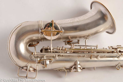 Conn New Wonder II Chu Berry Alto Saxophone Original Silver Plate 1927 201774