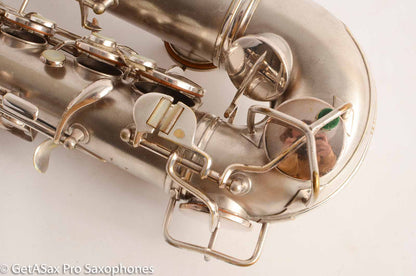 Conn New Wonder II Chu Berry Alto Saxophone Original Silver Plate 1927 201774