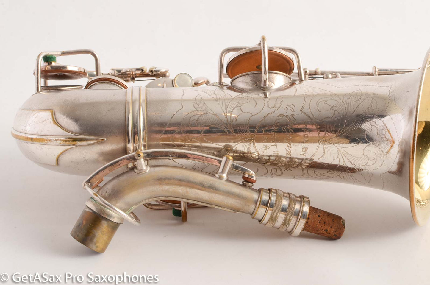 Conn New Wonder II Chu Berry Alto Saxophone Original Silver Plate 1927 201774