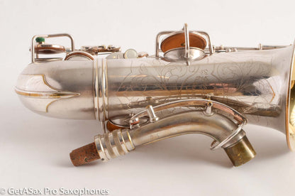 Conn New Wonder II Chu Berry Alto Saxophone Original Silver Plate 1927 201774