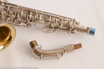 Conn New Wonder II Chu Berry Alto Saxophone Original Silver Plate 1927 201774