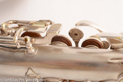 Conn New Wonder II Chu Berry Alto Saxophone Original Silver Plate 1927 201774