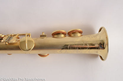 Conn New Wonder II Soprano Saxophone Mint GOLD Plate Matt Stohrer Overhaul!