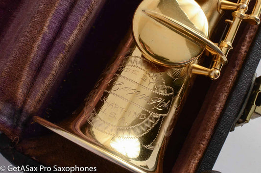 Conn New Wonder II Soprano Saxophone Mint GOLD Plate Matt Stohrer Overhaul!