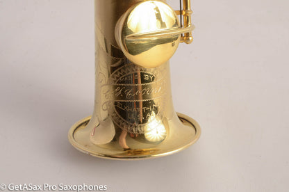 Conn New Wonder II Soprano Saxophone Mint GOLD Plate Matt Stohrer Overhaul!
