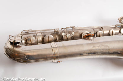 Conn Panamerican (New Wonder 1) Bass Saxophone Silver Plate Recent Overhaul