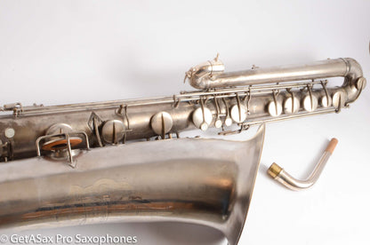 Conn Panamerican (New Wonder 1) Bass Saxophone Silver Plate Recent Overhaul