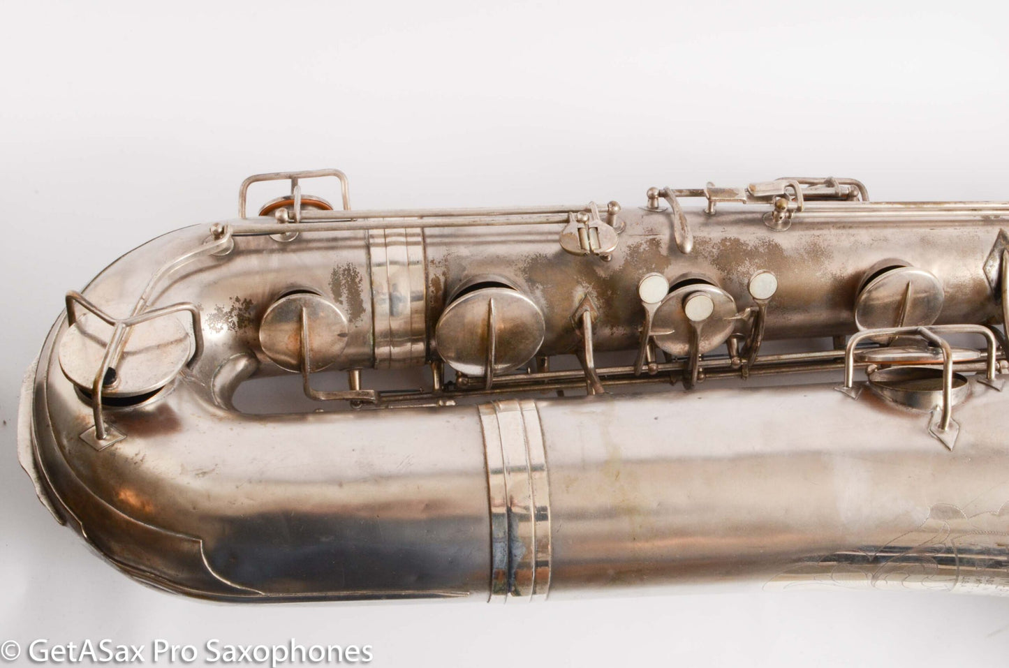 Conn Panamerican (New Wonder 1) Bass Saxophone Silver Plate Recent Overhaul