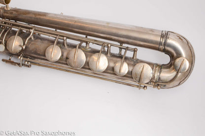 Conn Panamerican (New Wonder 1) Bass Saxophone Silver Plate Recent Overhaul