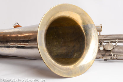 Conn Panamerican (New Wonder 1) Bass Saxophone Silver Plate Recent Overhaul