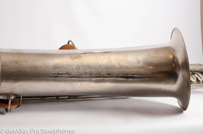 Conn Panamerican (New Wonder 1) Bass Saxophone Silver Plate Recent Overhaul