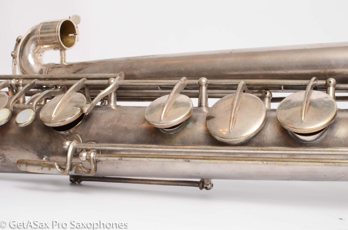 Conn Panamerican (New Wonder 1) Bass Saxophone Silver Plate Recent Overhaul