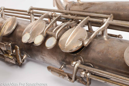 Conn Panamerican (New Wonder 1) Bass Saxophone Silver Plate Recent Overhaul