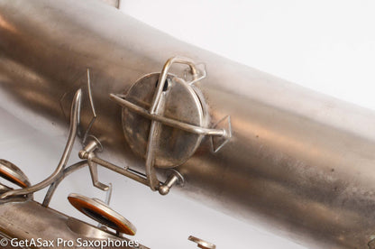 Conn Panamerican (New Wonder 1) Bass Saxophone Silver Plate Recent Overhaul