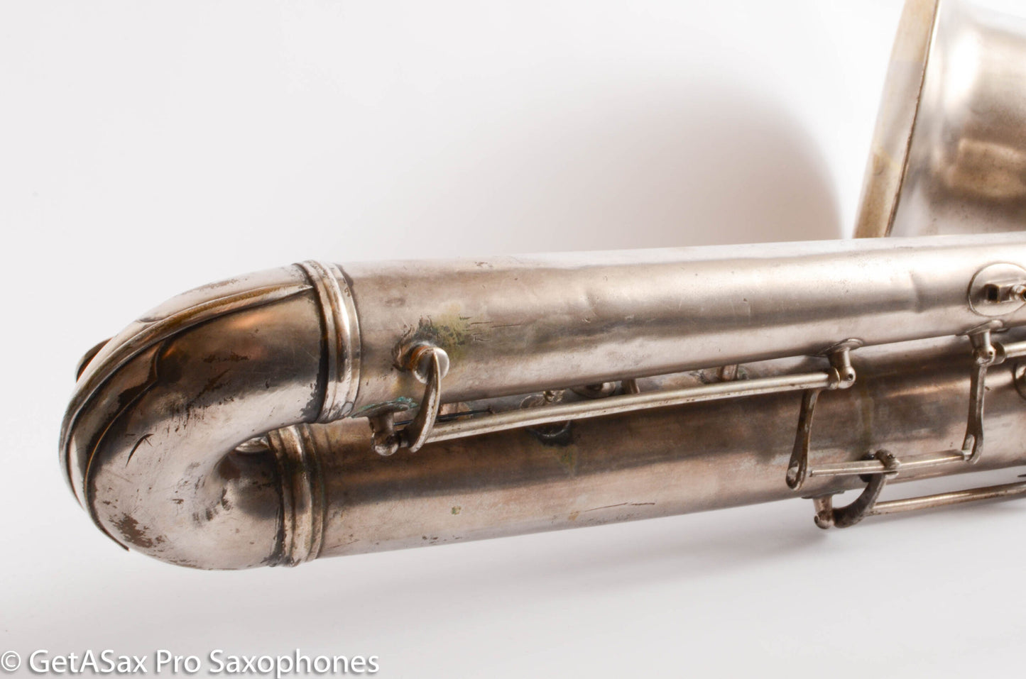 Conn Panamerican (New Wonder 1) Bass Saxophone Silver Plate Recent Overhaul