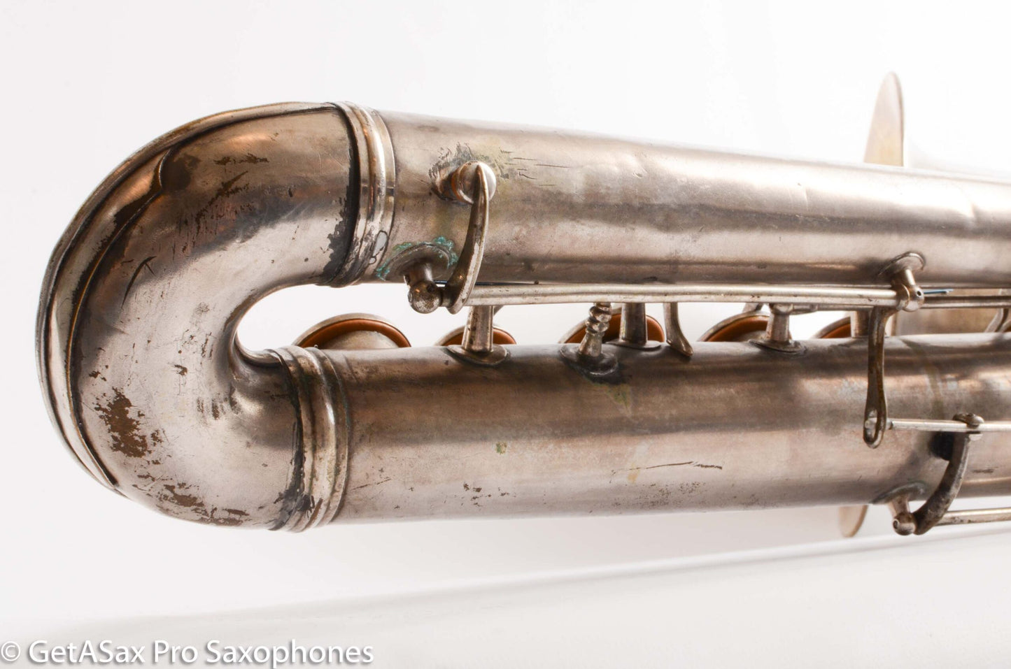 Conn Panamerican (New Wonder 1) Bass Saxophone Silver Plate Recent Overhaul