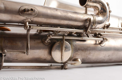 Conn Panamerican (New Wonder 1) Bass Saxophone Silver Plate Recent Overhaul