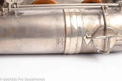 Conn Panamerican (New Wonder 1) Bass Saxophone Silver Plate Recent Overhaul