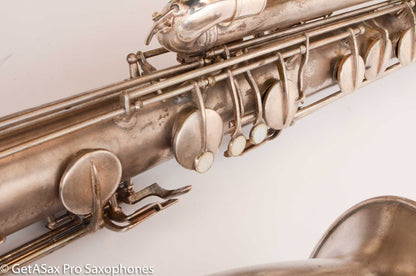 Conn Panamerican (New Wonder 1) Bass Saxophone Silver Plate Recent Overhaul