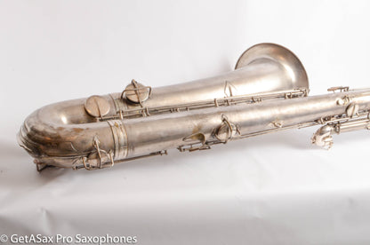 Conn Panamerican (New Wonder 1) Bass Saxophone Silver Plate Recent Overhaul