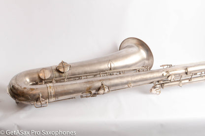 Conn Panamerican (New Wonder 1) Bass Saxophone Silver Plate Recent Overhaul