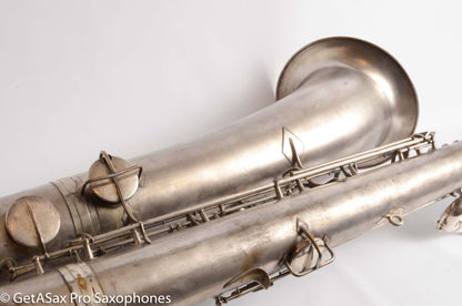 Conn Panamerican (New Wonder 1) Bass Saxophone Silver Plate Recent Overhaul