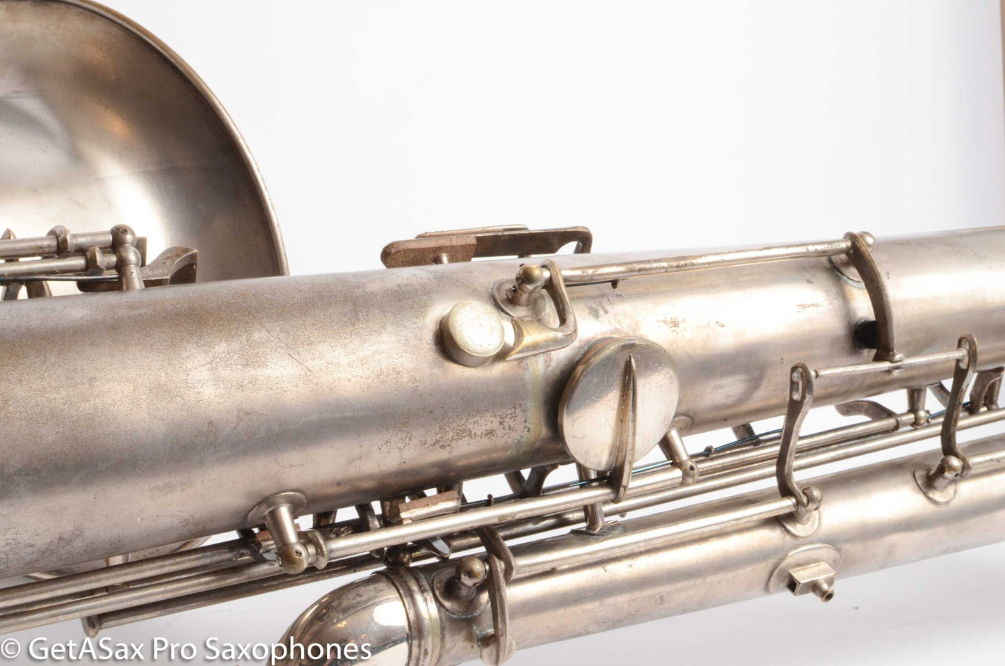 Conn Panamerican (New Wonder 1) Bass Saxophone Silver Plate Recent Overhaul