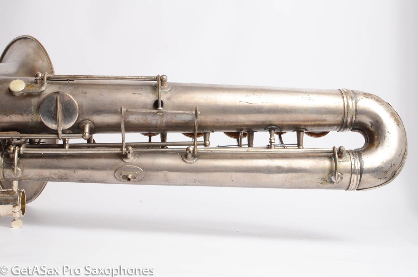 Conn Panamerican (New Wonder 1) Bass Saxophone Silver Plate Recent Overhaul