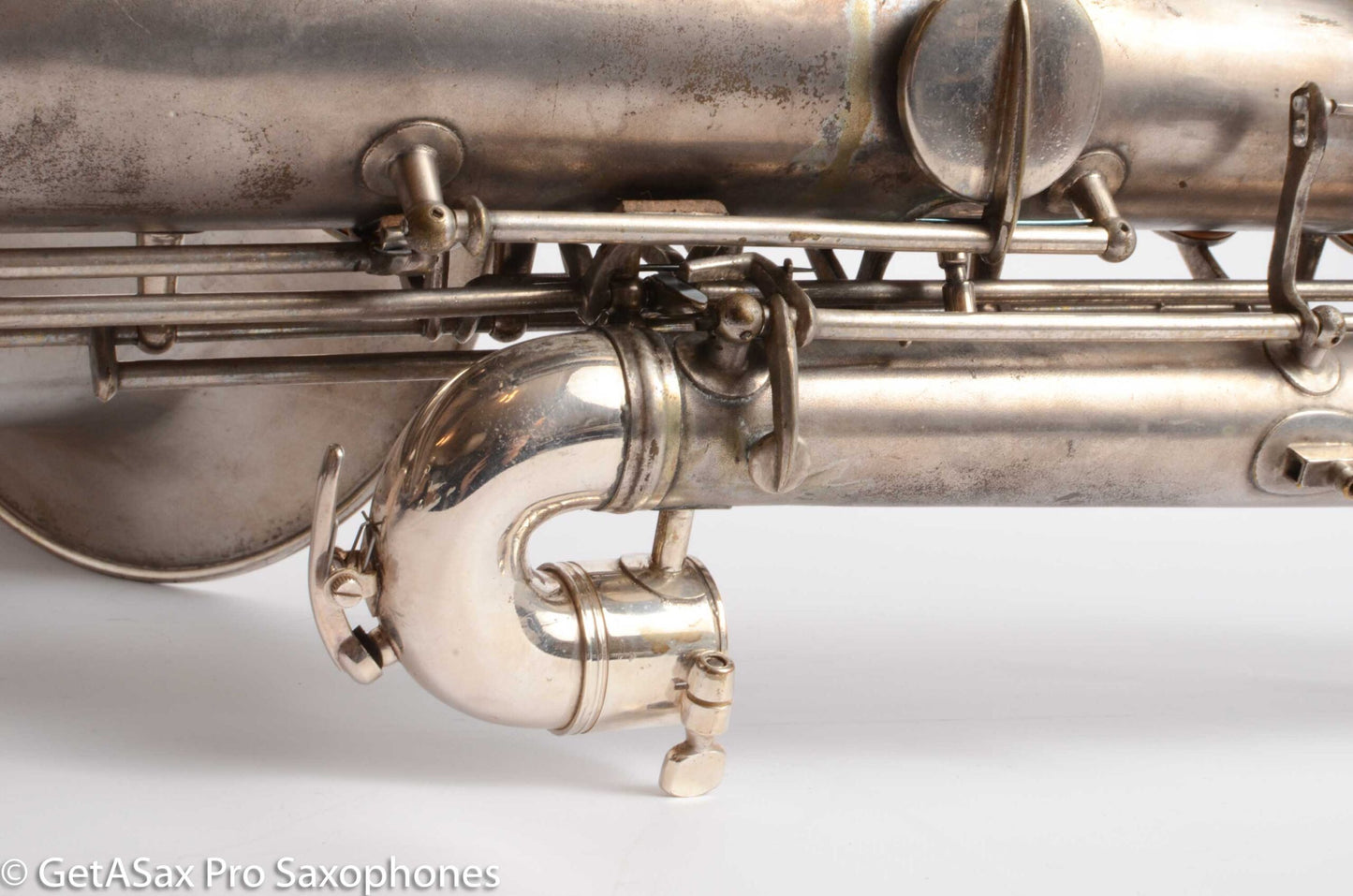 Conn Panamerican (New Wonder 1) Bass Saxophone Silver Plate Recent Overhaul