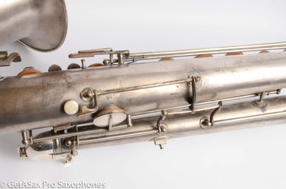 Conn Panamerican (New Wonder 1) Bass Saxophone Silver Plate Recent Overhaul