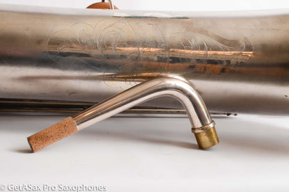 Conn Panamerican (New Wonder 1) Bass Saxophone Silver Plate Recent Overhaul