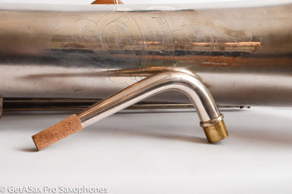 Conn Panamerican (New Wonder 1) Bass Saxophone Silver Plate Recent Overhaul