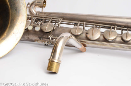 Conn Panamerican (New Wonder 1) Bass Saxophone Silver Plate Recent Overhaul