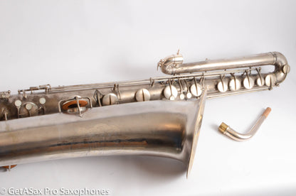 Conn Panamerican (New Wonder 1) Bass Saxophone Silver Plate Recent Overhaul