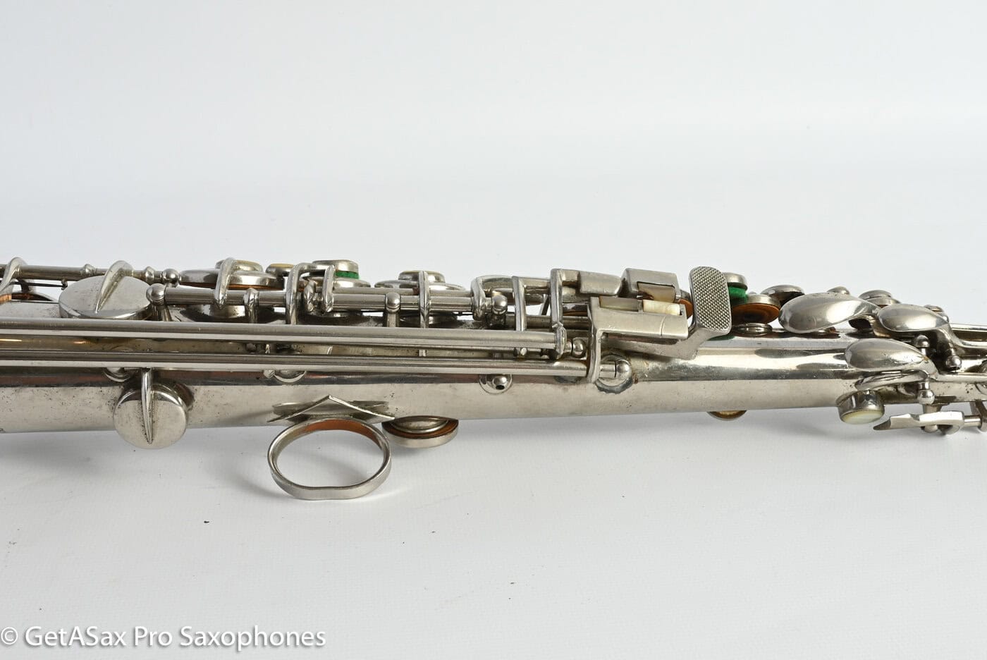 Conn New Wonder II Bb Soprano Original Nickel Plate Needs Overhaul 198k