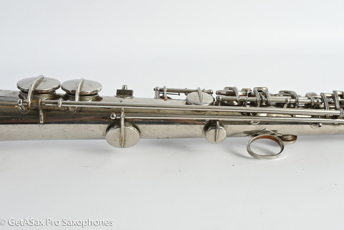 Conn New Wonder II Bb Soprano Original Nickel Plate Needs Overhaul 198k