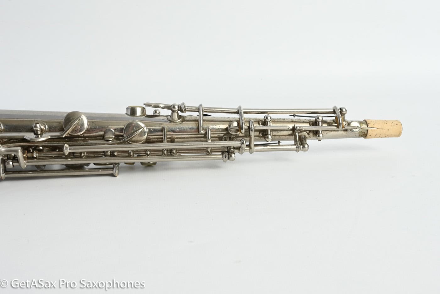 Conn New Wonder II Bb Soprano Original Nickel Plate Needs Overhaul 198k