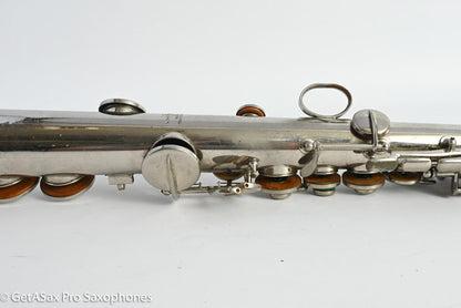 Conn New Wonder II Bb Soprano Original Nickel Plate Needs Overhaul 198k